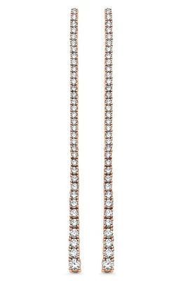 Sara Weinstock Isadora Eternity Diamond Drop Earrings in Rose Gold at Nordstrom