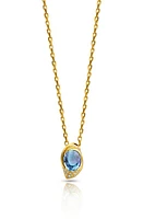 DRIES CRIEL Flux Sapphire & Diamond Pendant Necklace in Blue at Nordstrom