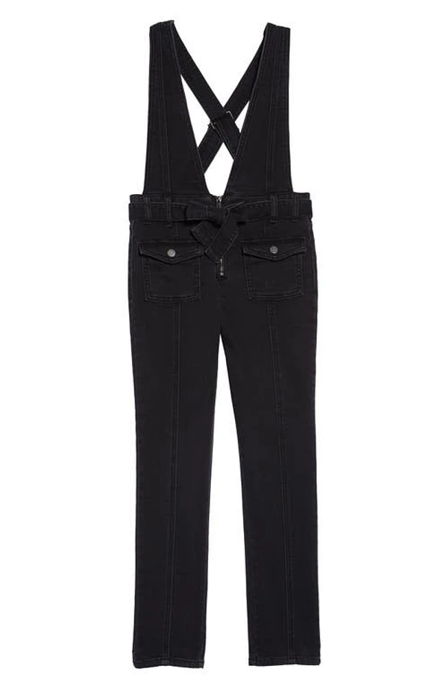 Habitual Girl Habitual Ava Skinny Denim Jumpsuit in Black at Nordstrom, Size 10