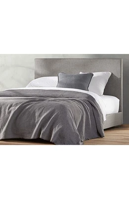 Coyuchi Cozy Organic Cotton Blanket in Charcoal at Nordstrom