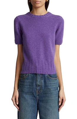 Khaite Luphia Short Sleeve Cashmere Sweater at Nordstrom,