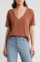 Treasure & Bond Oversize V-Neck Cotton T-Shirt at Nordstrom,