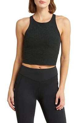 Beyond Yoga Spacedye Refocus Racerback Crop Tank in Darkest Night at Nordstrom, Size X-Small