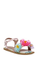 Betsey Johnson Kids' Brice Ankle Strap Sandal Pink Multi at Nordstrom, M