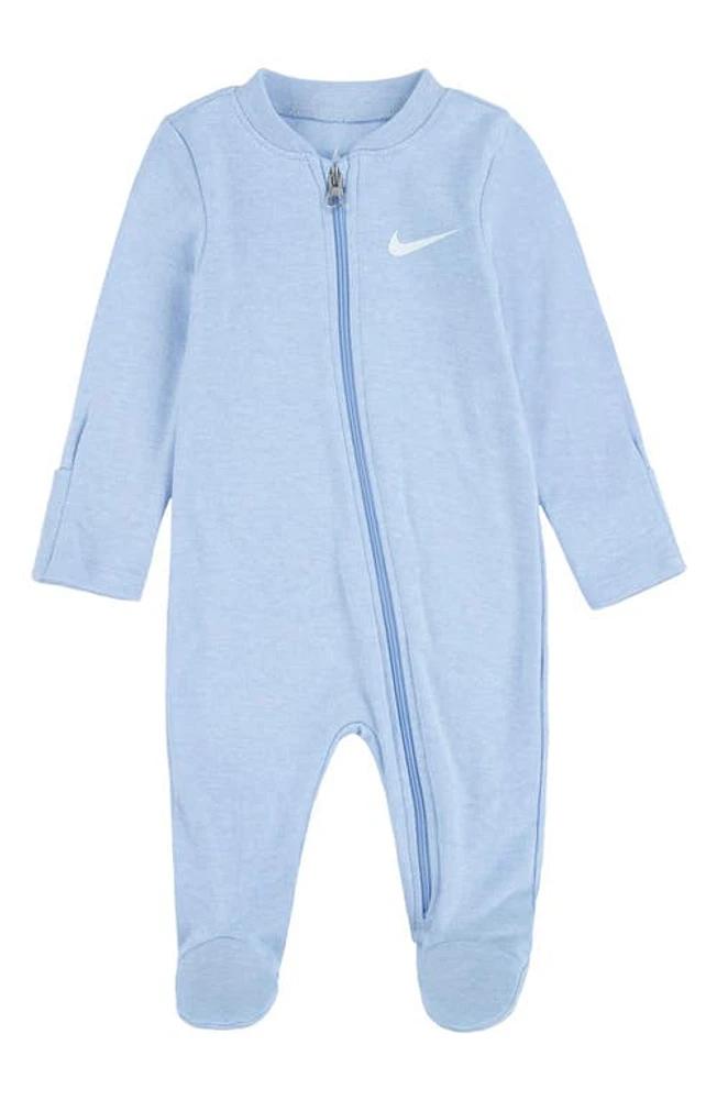 Nike Essentials French Terry Footie Cobalt Bliss Heather at Nordstrom,