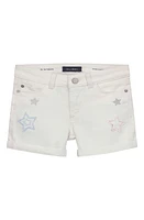 DL1961 Kids' Star Embroidery Cutoff Denim Shorts in Porcelain Star at Nordstrom, Size 16