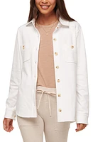 TravisMathew Cloud Jersey Shacket White at Nordstrom,