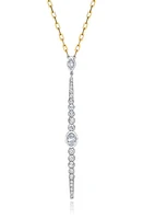 Mindi Mond Diamond Bar Pendant Necklace in 18K Yg at Nordstrom, Size 20