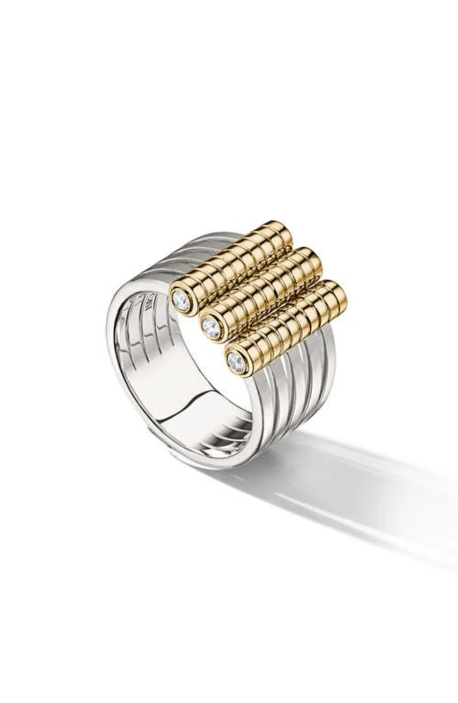 Cast The Stacked Circuit Diamond Ring in Silver at Nordstrom