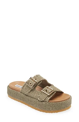 Steve Madden Karrigan Raffia Platform Slide Sandal at Nordstrom,