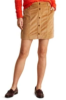 vineyard vines Cotton Blend Courduroy Miniskirt Officer Khaki at Nordstrom,