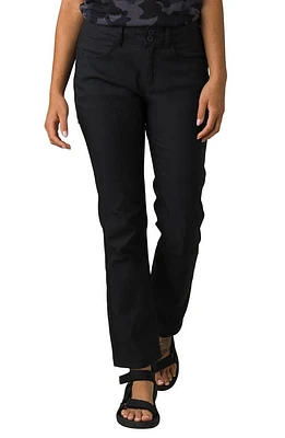 prAna Halle Water Repellent Straight Leg Pants Black at Nordstrom,