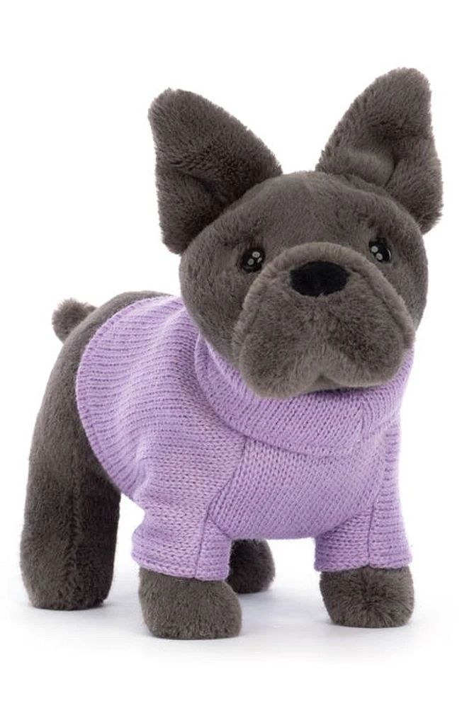 Jellycat French Bulldog Stuffed Animal in Dark Grey at Nordstrom