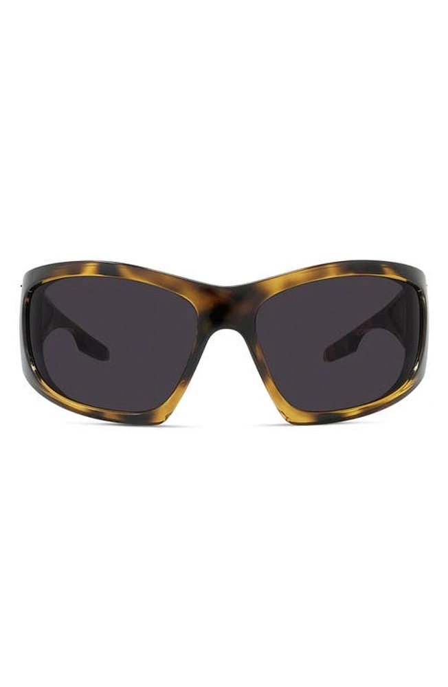 Givenchy Givcut 67mm Oversize Geometric Sunglasses in Havana/Other /Smoke at Nordstrom