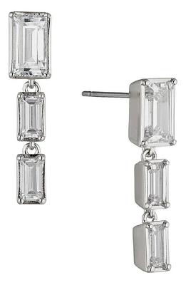 Nadri Entwine Cubic Zirconia Drop Earrings in Rhodium at Nordstrom