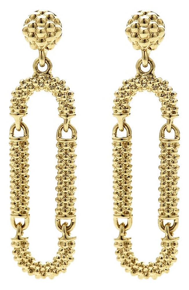 LAGOS Caviar Drop Earrings in Gold at Nordstrom