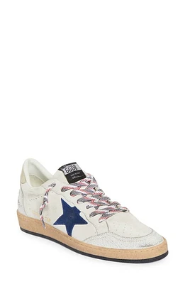 Golden Goose Ball Star Low Top Sneaker White/Twilight Blue/Platinum at Nordstrom,