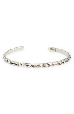 Gas Bijoux Liane Hammered Cuff Bracelet in Silver at Nordstrom