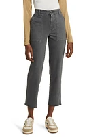 Treasure & Bond Frayed Ankle Straight Leg Utility Pants at Nordstrom,