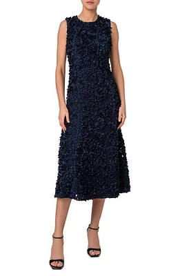 Akris punto 3D Flakes Midi Dress Ink at Nordstrom,