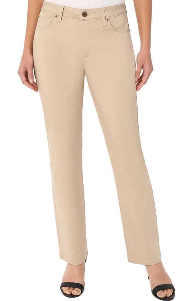 Jones New York Lexington Straight Leg Jeans Khaki at Nordstrom,