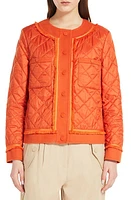 Weekend Max Mara Ferro Quilted Jacket Orange at Nordstrom,