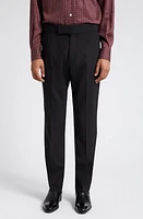 TOM FORD Atticus Wool Plain Weave Trousers Black at Nordstrom, Us