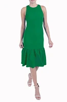 Julia Jordan Sleeveless Flounce Hem Crepe Dress at Nordstrom,