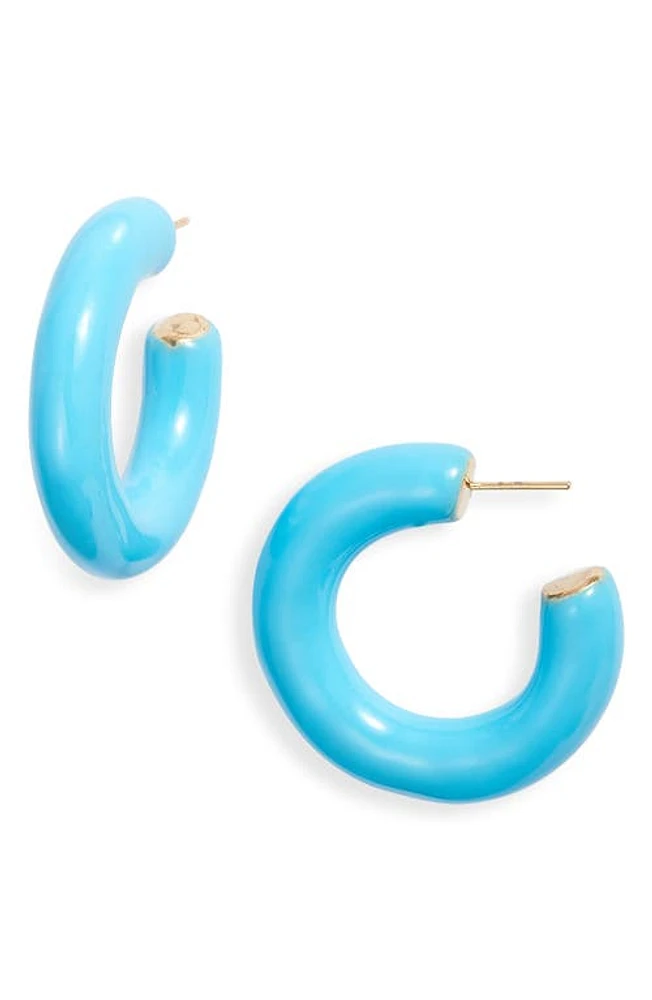 SHYMI Large Enamel Tube Hoop Earrings in at Nordstrom