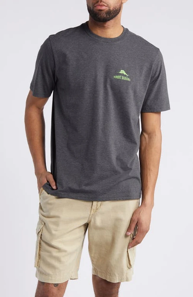 Tommy Bahama Pick Up Lime Graphic T-Shirt Coal Heather at Nordstrom,