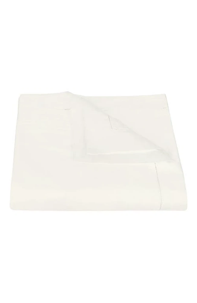 Matouk Talitha Cotton Sateen Duvet Cover in Bone at Nordstrom, Size Full