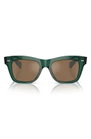 Oliver Peoples Pillow 51mm Square Sunglasses in Teal at Nordstrom