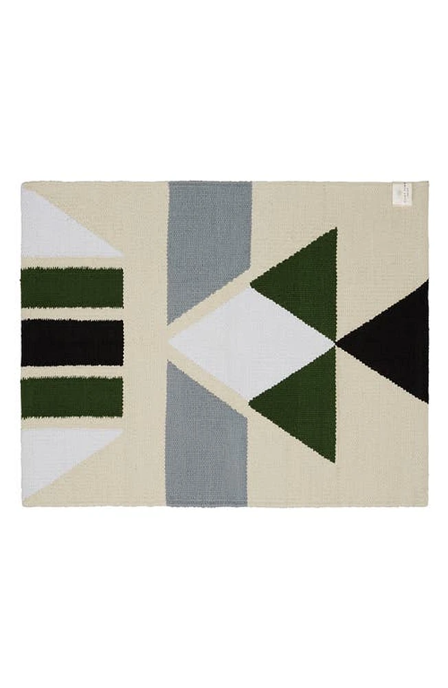 Quiet Town The Mendocino Kilim Cotton Bath Rug in Pine at Nordstrom