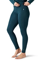 Smartwool Classic Merino Wool Thermal Leggings in Twilight Blue Heather at Nordstrom, Size Large