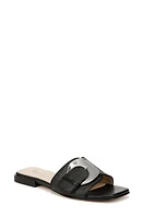 27 EDIT Naturalizer Naomi Slide Sandal Black Straw Fabric at