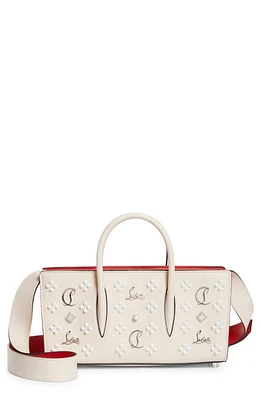 Christian Louboutin Paloma Loubinthesky Stud Calfskin Baguette Bag in F609 Leche/Multi at Nordstrom