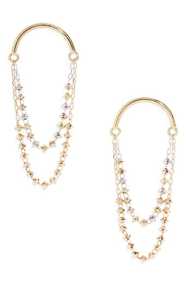 Poppy Finch Crescent Drop Earrings in 18Kyg at Nordstrom