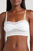 Free People Tallulah Smocked Back Lace Bralette at Nordstrom,