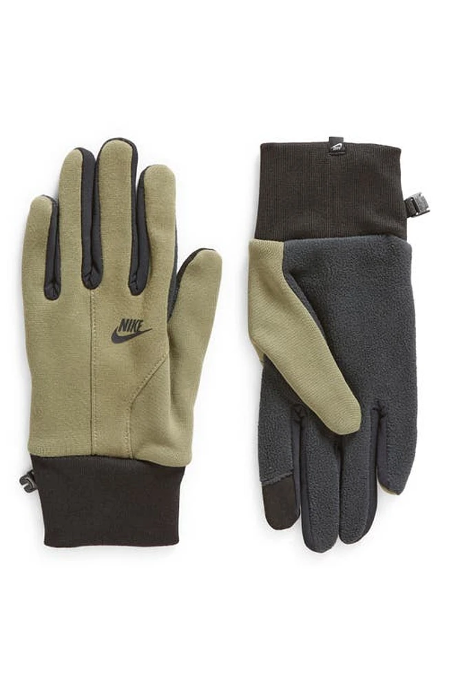 Nike Tech Fleece 2.0 Touchscreen Gloves in Olive at Nordstrom, Size Medium