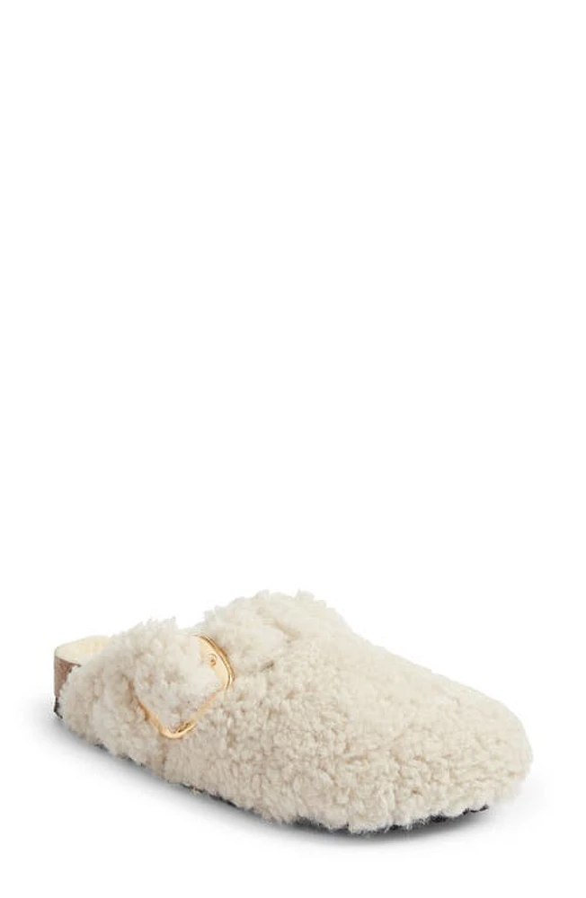 Birkenstock Boston Genuine Shearling Clog Eggshell at Nordstrom,