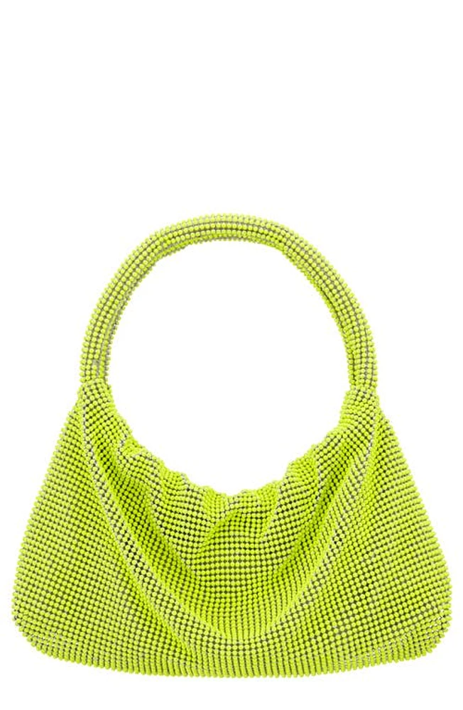 Nina Joyce Mesh Top Handle Bag in Neon Lime at Nordstrom