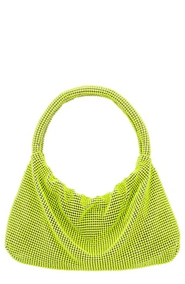 Nina Joyce Mesh Top Handle Bag in Neon Lime at Nordstrom