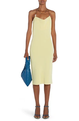 Bottega Veneta Chain Halter Slipdress Pineapple at Nordstrom,