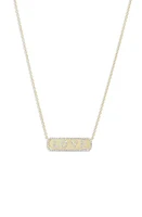 Meira T Diamond Love Pendant Necklace in Yellow Gold/Diamond at Nordstrom, Size 18 In