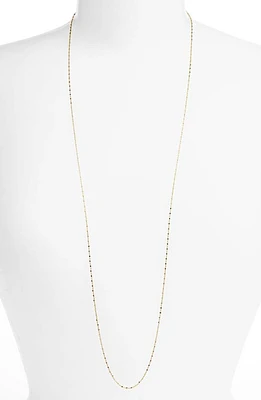 Bony Levy 14K Gold Long Beaded Chain Necklace in Yellow Gold at Nordstrom, Size 32 In