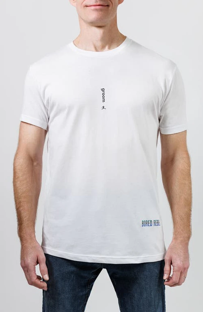 BORED REBEL Groom Crewneck Graphic Undershirt White at Nordstrom,