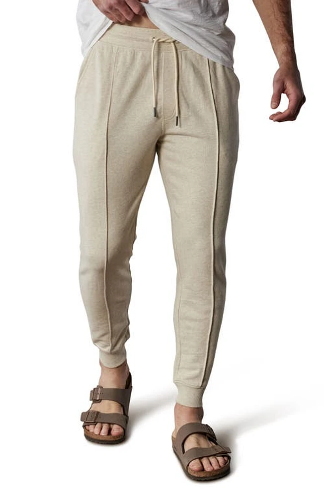 The Normal Brand Cole Terry Pintuck Joggers Oatmeal at Nordstrom,