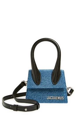 Jacquemus Le Chiquito Denim Crossbody Bag in Blue 330 at Nordstrom