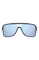 Oakley Castel 63mm Prizm Polarized Oversize Rectangular Sunglasses in Trans Blue at Nordstrom