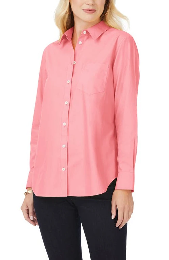 Foxcroft Non-Iron Boyfriend Button-Up Shirt at Nordstrom,